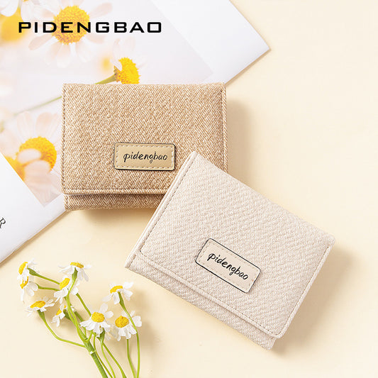 Women's Mori Style Artistic Korean Thin Multiple Ladies Wallets