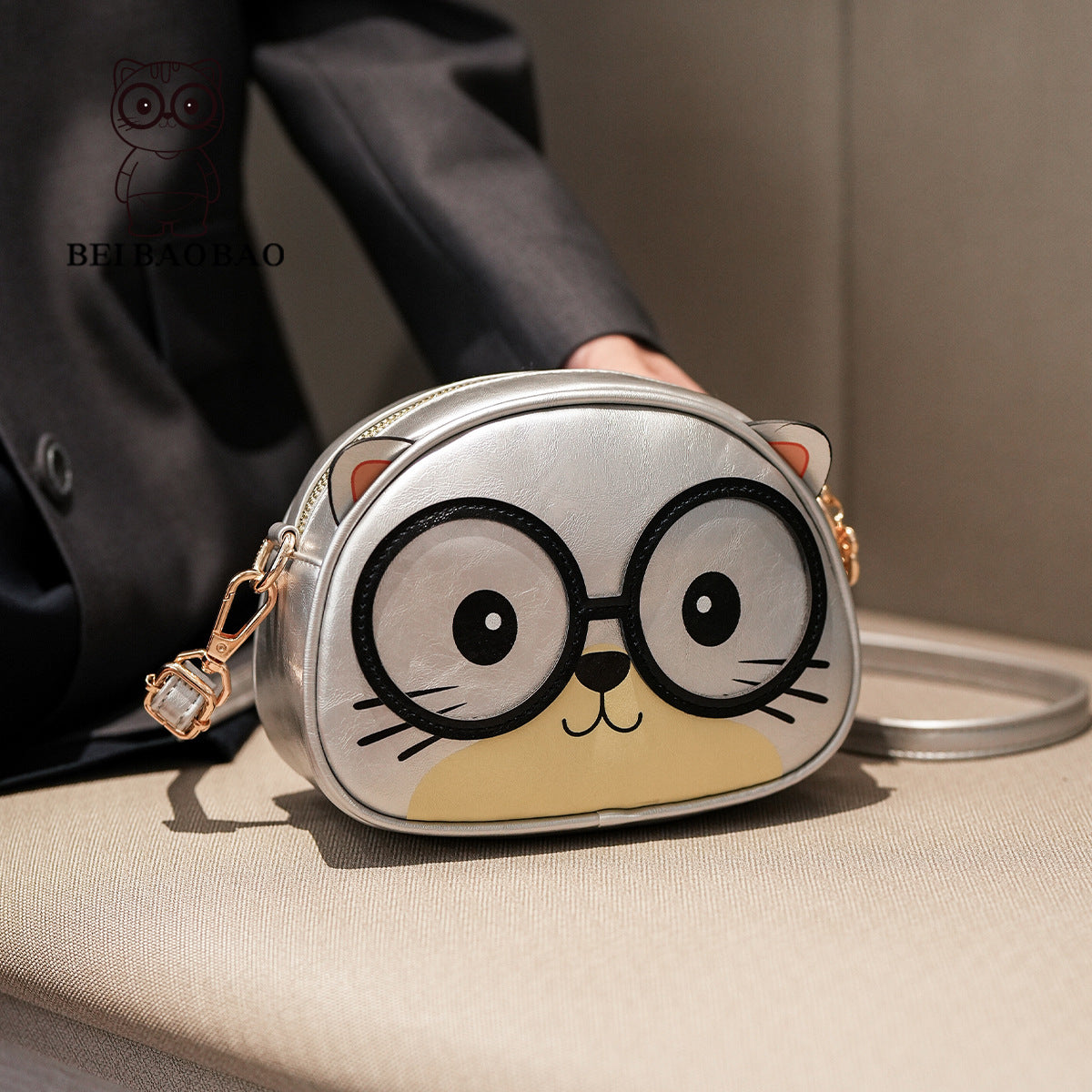 Popular Cartoon Design Cat Simple Fashion Backpacks