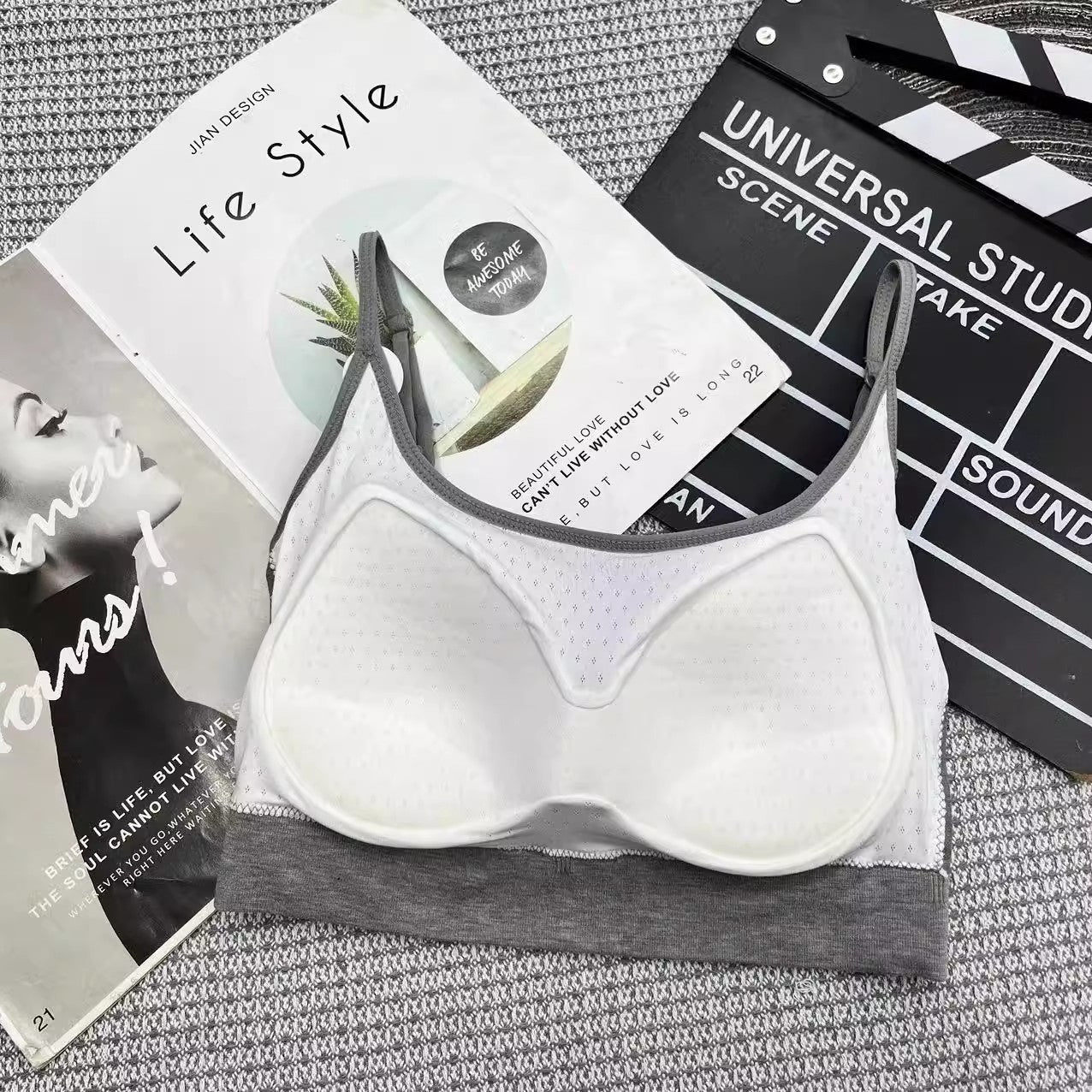 Seamless Beauty Back Underwear Female Cross Spaghetti Straps Chest Bras