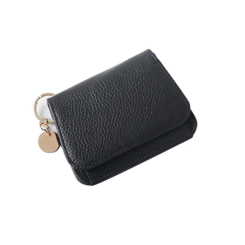 Women's Korean Genuine Leather Short Cowhide High-grade Purses