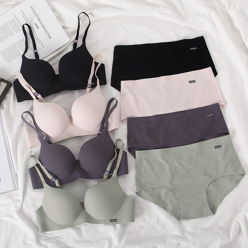 Young Lady Thick Cup Small Breast Lingerie Sets