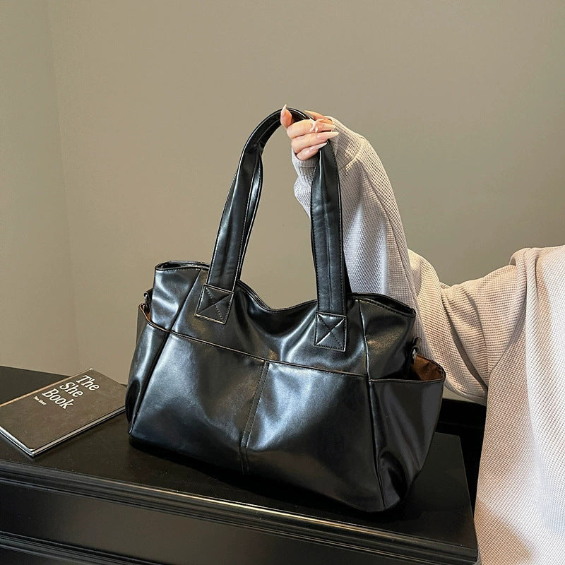 Lady Temperament Large Capacity Textured Fashion Women's Shoulder Bag