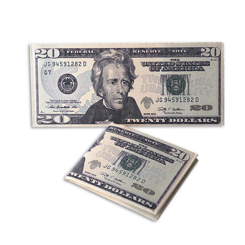 Men's Creative Dollar Printing Various Countries Pattern Men's Wallet
