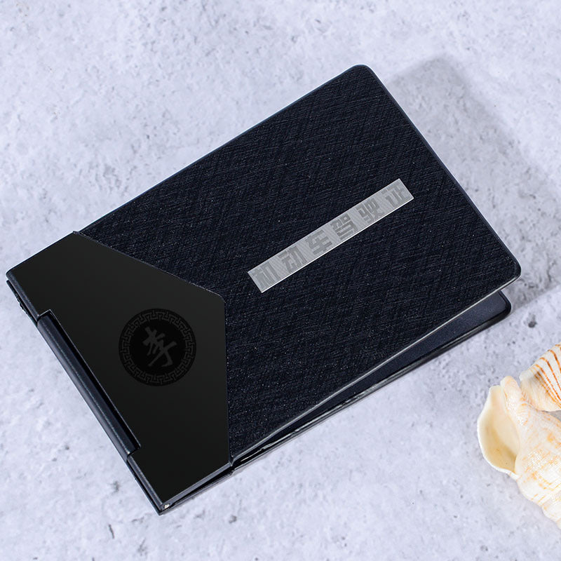 Men's Driving License Leather One-piece Set Cool Card Holder