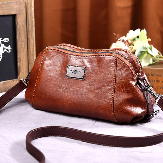 Women's Retro Fashion Soft Curved Moon Large Crossbody Bags