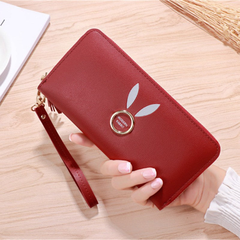 Women's Zipper Korean Large Capacity Multiple Slots Mobile Ladies Wallet
