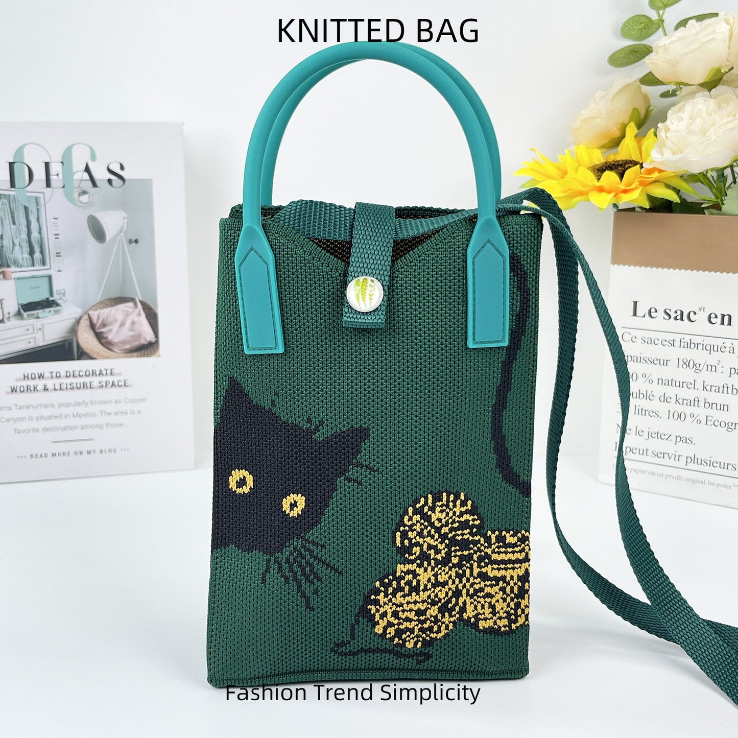 Pretty Knitted Mobile Mason Korean Mini Bags