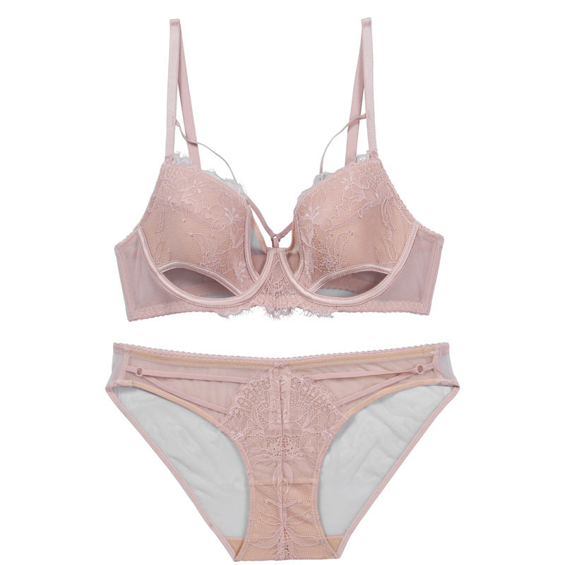 Women's Style Sexy Big Chest Small Lace Push Lingerie Sets