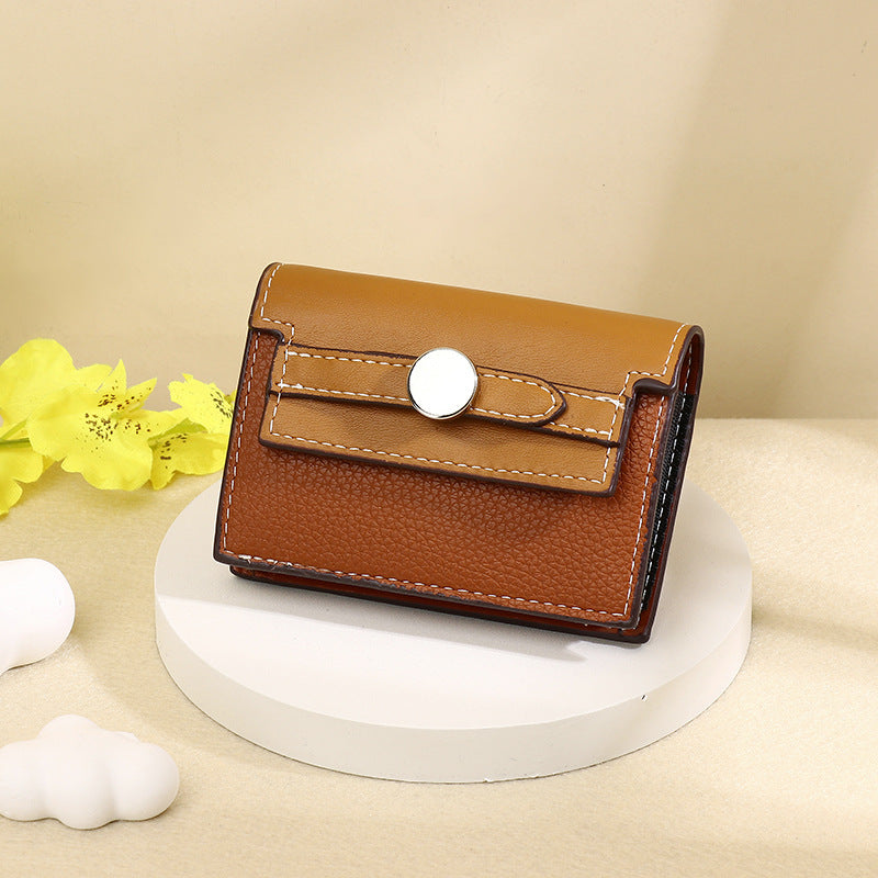 Simple Korean Style Multiple Slots Exquisite Ladies Wallet