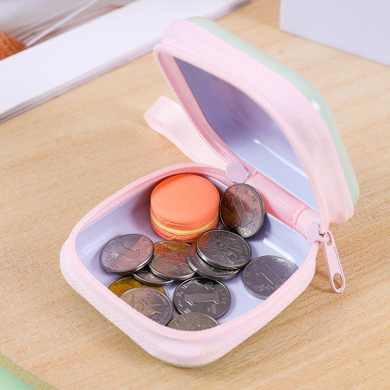 Cute Ornament Headset Cable Zipper Iron Coin Purses