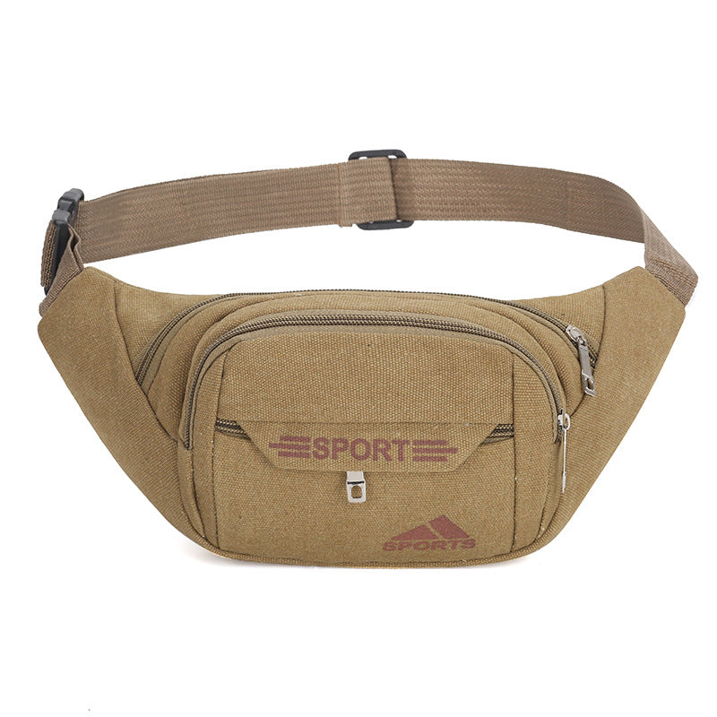 Women's & Men's & Capacity Canvas Leisure Collect Money Men's Waist Packs