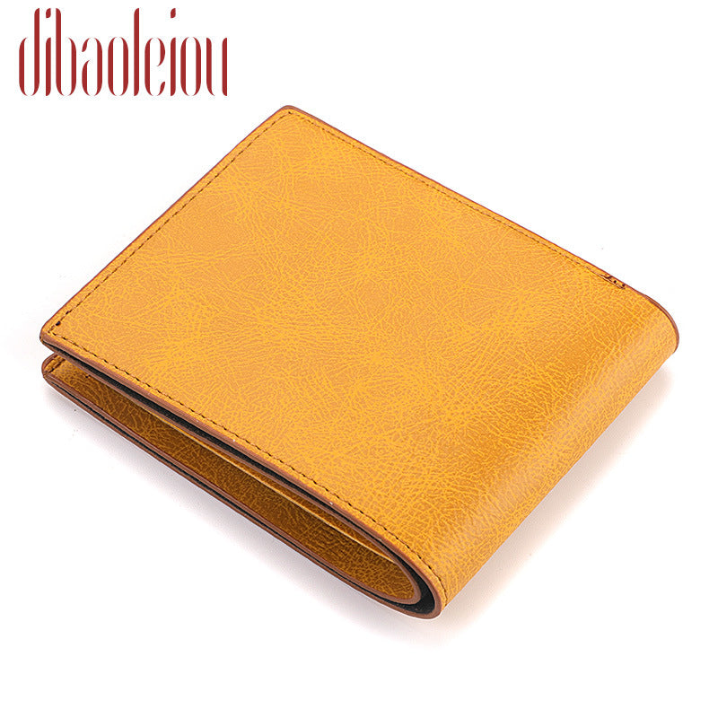 Durable Men's Slouchy Horizontal Short Dollar Men's Wallets