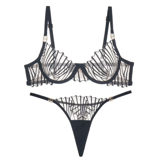 Women's Underwear Big Chest Small Push Up Breathable Lingerie Sets