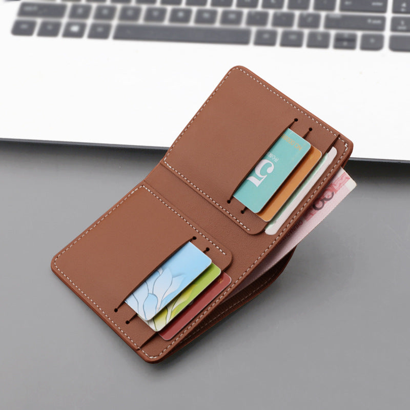 Men's Short With Zipper Design Driving License Men's Wallets