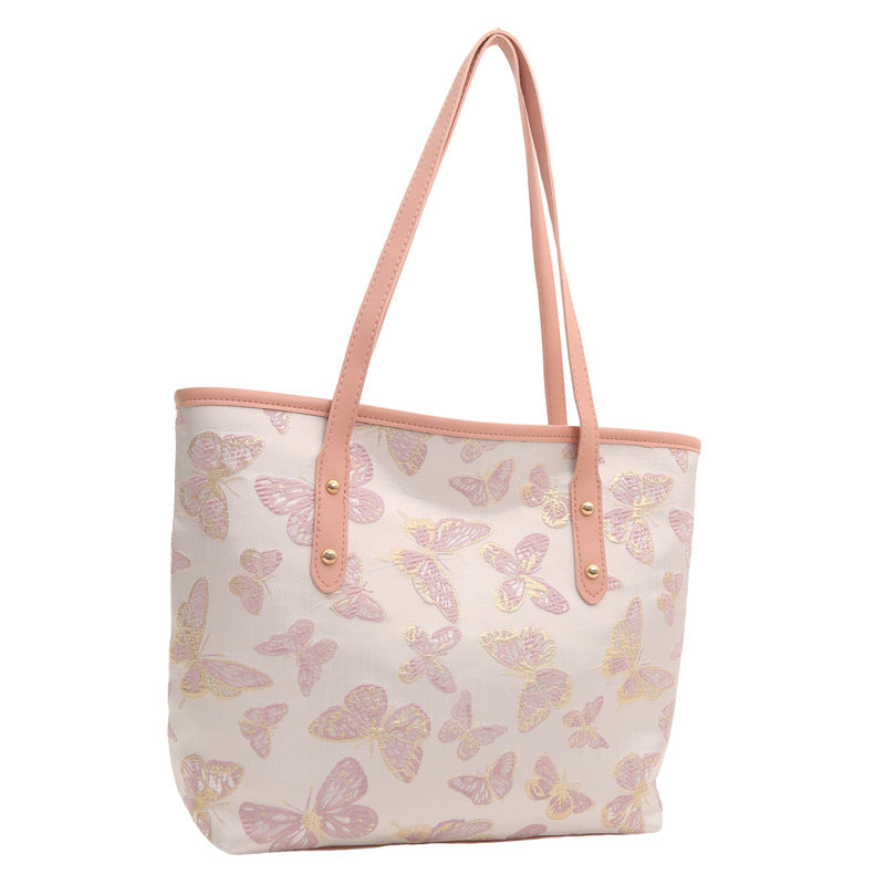 Women's Butterfly Summer Popular Western Style Leisure Large Capacity Figured Women's Shoulder Bag