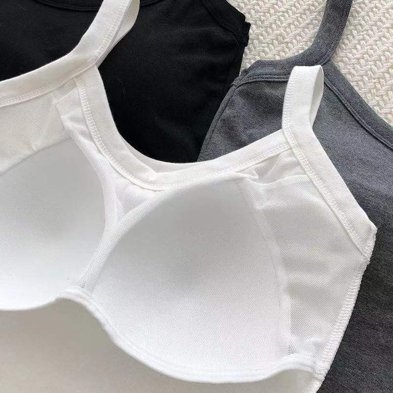 Women's Worn Outside Beautiful Back Basic Underwear Tanks Camis
