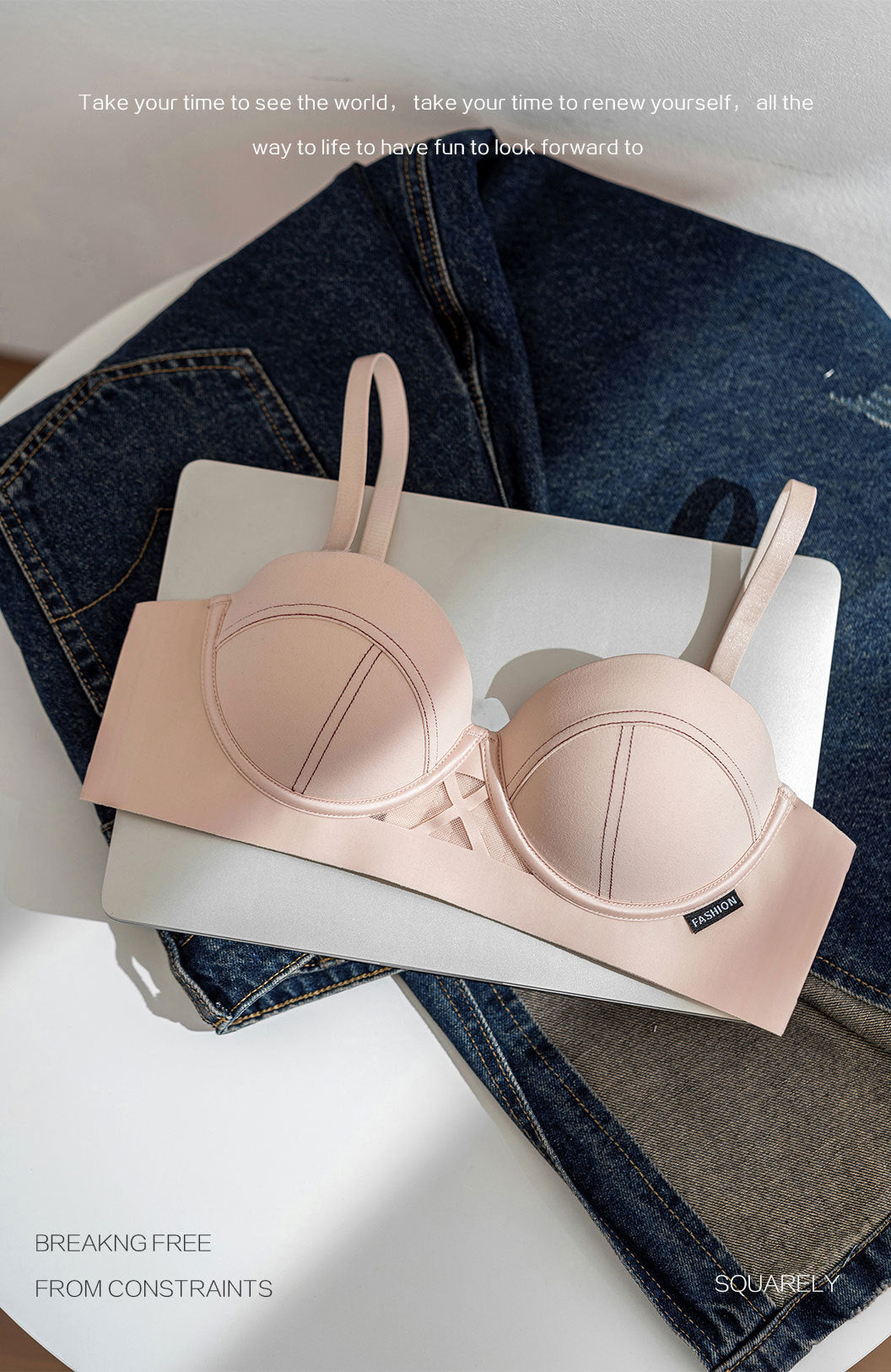 Women's Detachable Shoulder Strap Underwear Small Chest Lingerie Sets