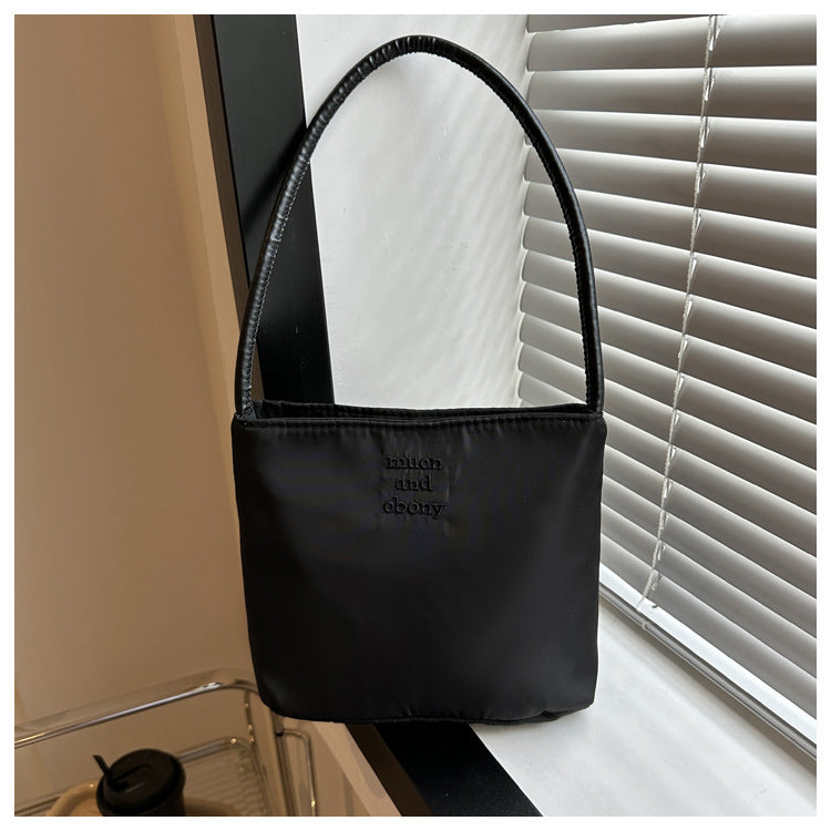 Women's Fashion Embroidered High Elastic Waterproof Nylon Shoulder Bags