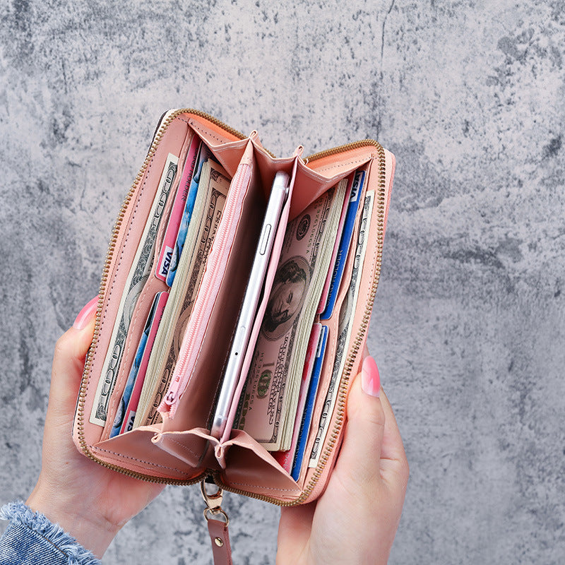 Women's Korean Stitching Contrast Color Tassel Wild Ladies Wallets