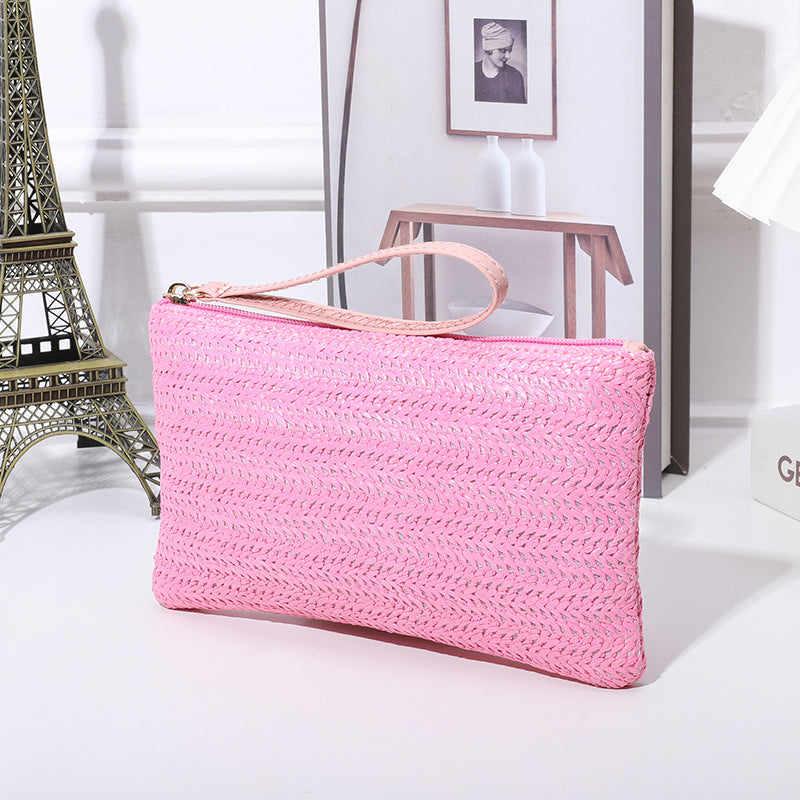 Women's Summer Straw Clutch Personality Versatile Large Handbags