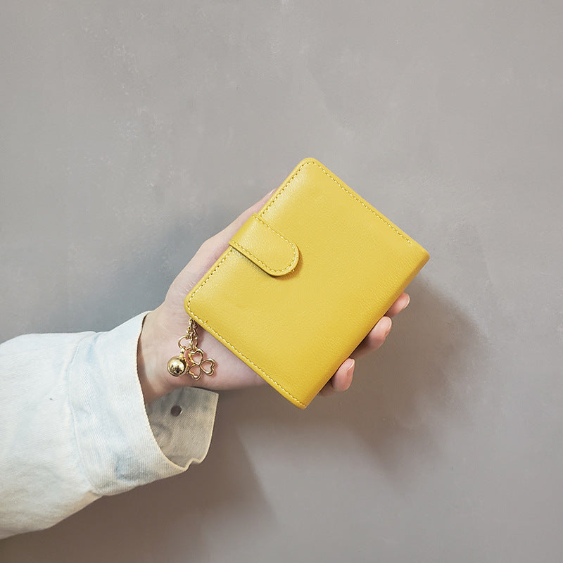 Women's Solid Color Single Large Capacity Zipper Short Fashion Ladies Wallets