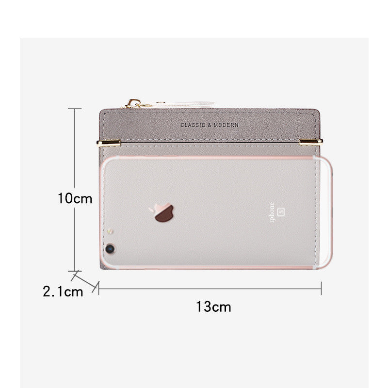 Women's Korean Style Short Two Fold Hasp Ladies Wallets