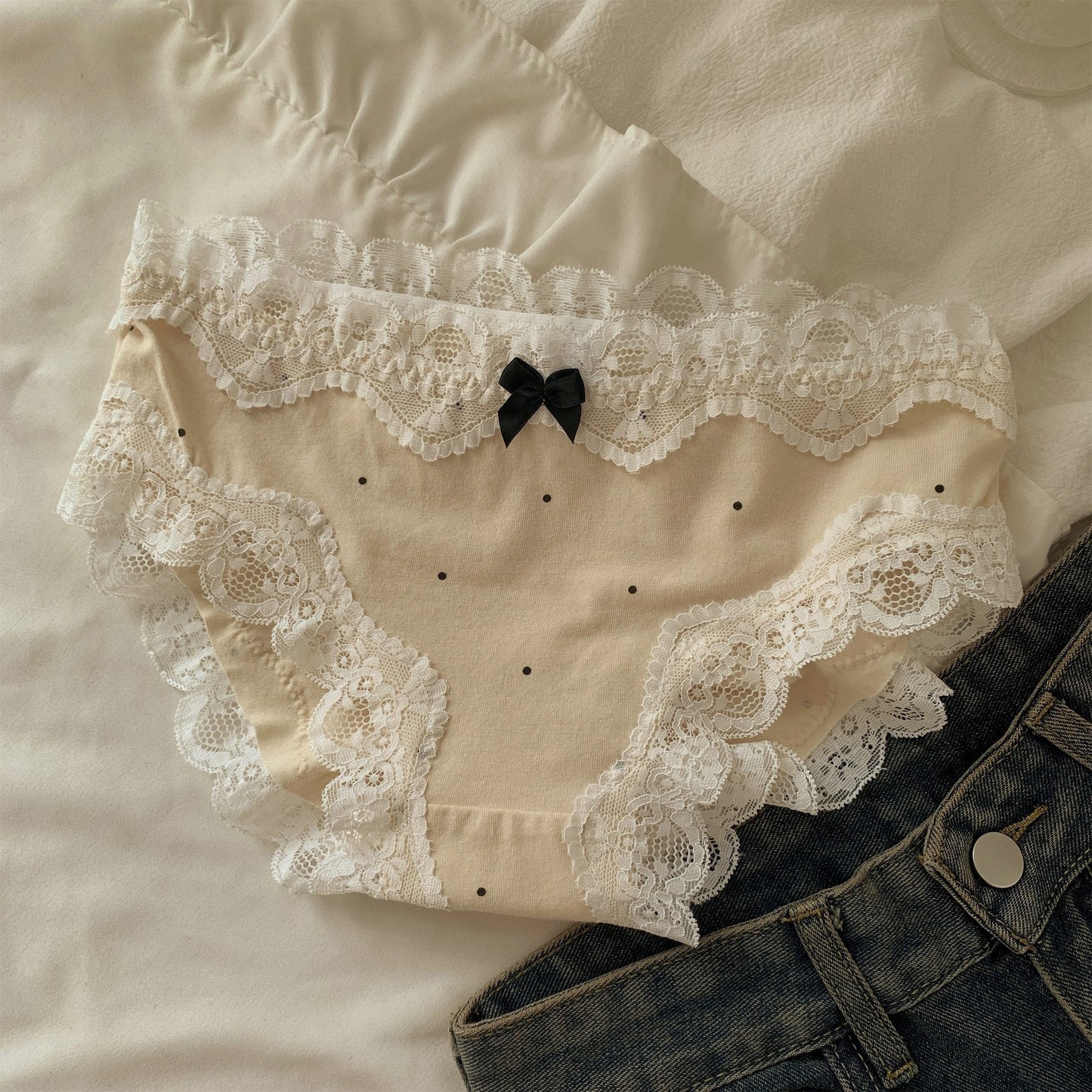 Women's Underwear Lace Cotton Crotch Comfortable Personality Panties