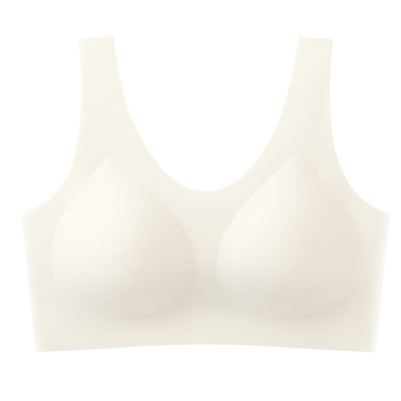 Women's Underwear Ice Silk Breathable Small Chest Push Bras