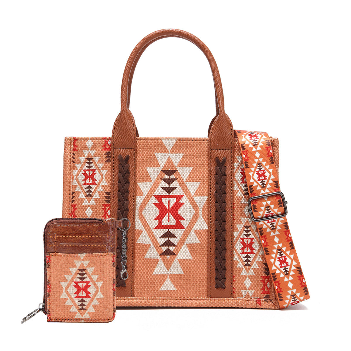 Women's Vintage Cotton Linen Printed Western One Crossbody Bags
