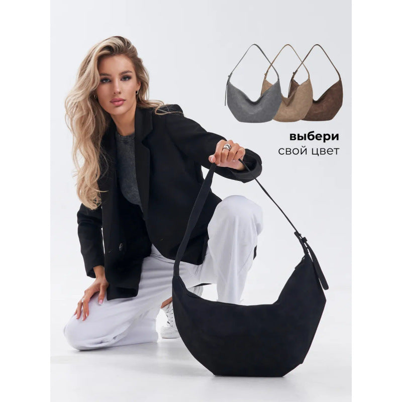 Women's Dumpling Soft Fashion Retro Design Advanced Women's Messenger Bag