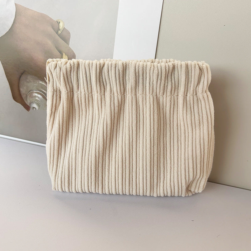 Unique Women's Shrapnel Storage Portable Corduroy Cosmetic Bags