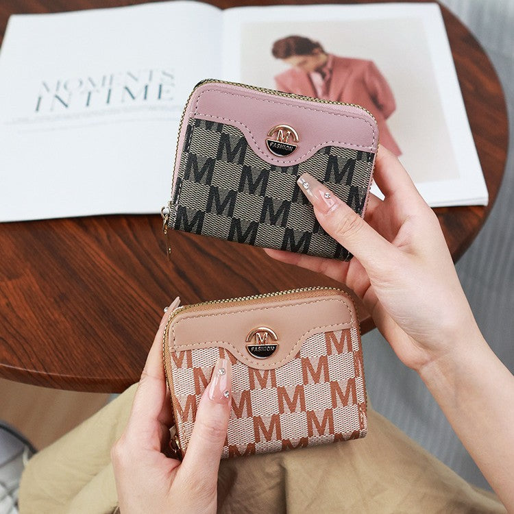 Casual Women's Short Zipper Simple Fashion Purses