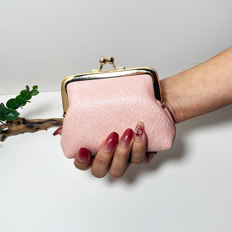 Women's Mini Retro Short Candy Color Pocket Coin Purses