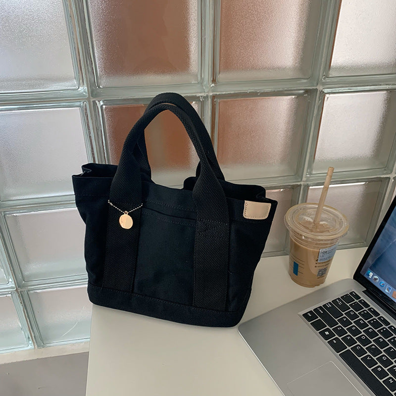 Female Style Simple Large Capacity Commuter Lunch Handbags