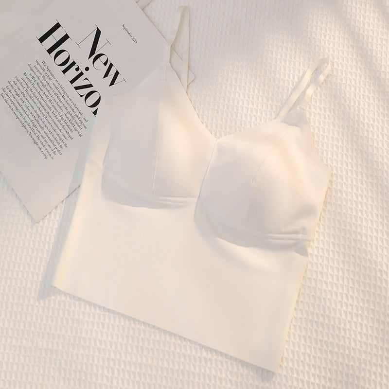 Ice Silk Seamless Safety Beauty Back Tanks Camis