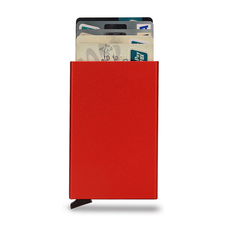Metal Aluminum Alloy Credit Box Automatic Card Holder