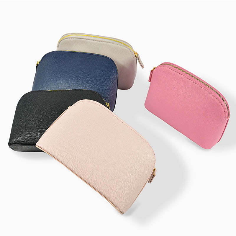 Solid Color Style Cute Good-looking Atmospheric Shell Cosmetic Bags