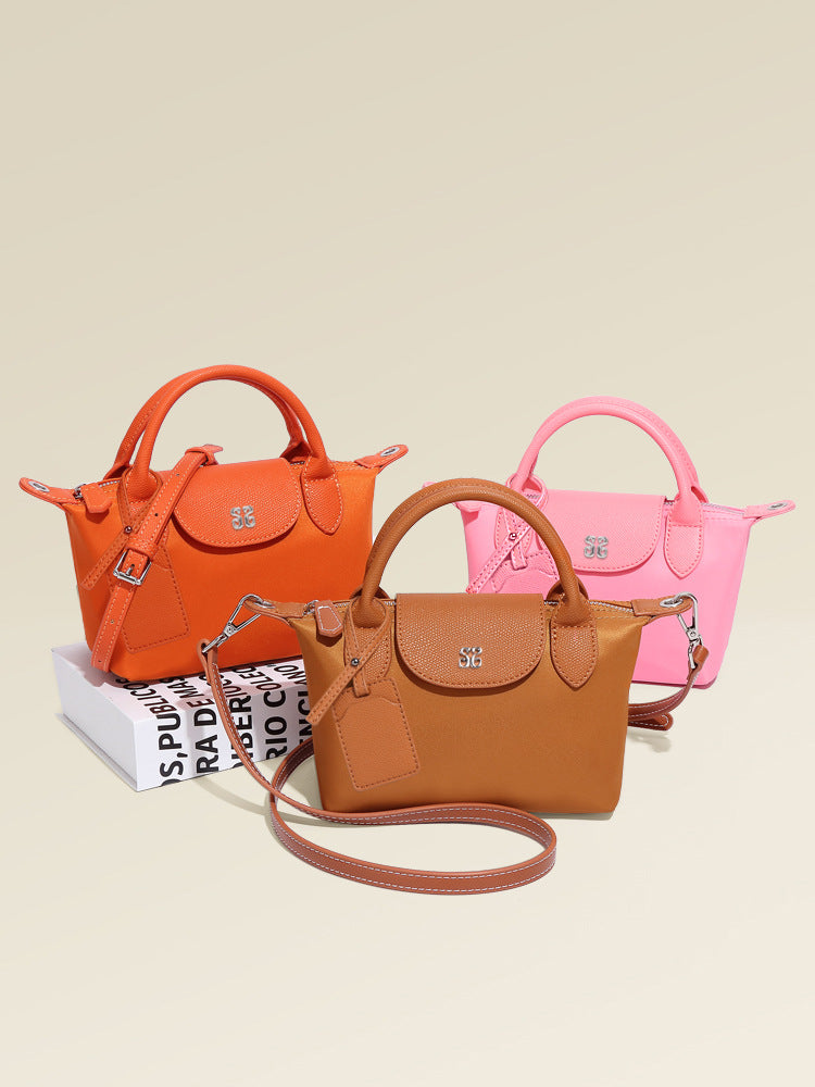 Women's French Style Mini Fashion Simple Dumpling Nylon Handbags