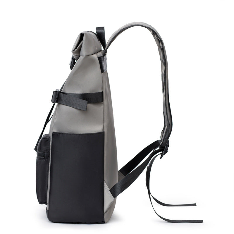 Men's Cover Simple Fashion Curved Edge Top Backpacks