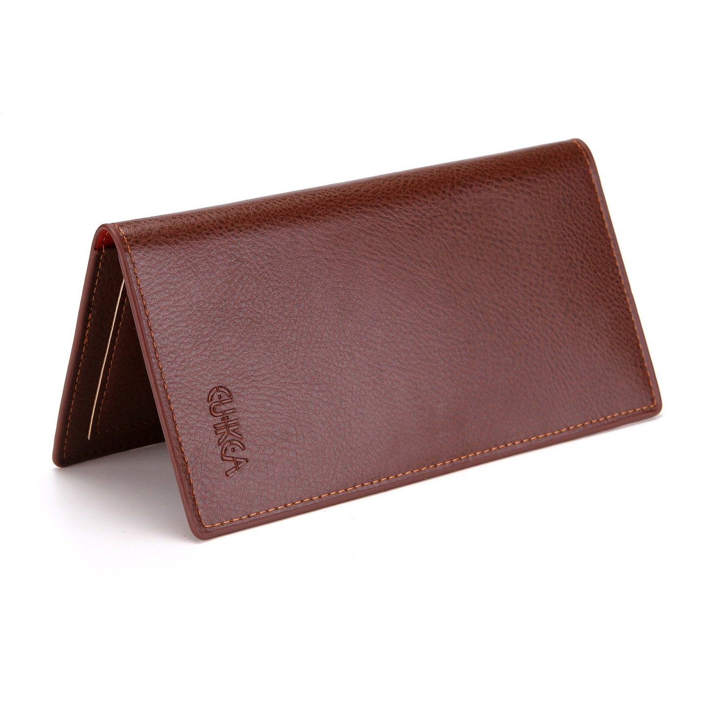Men's Long Leather Litchi Pattern Multiple Slots Men's Wallets