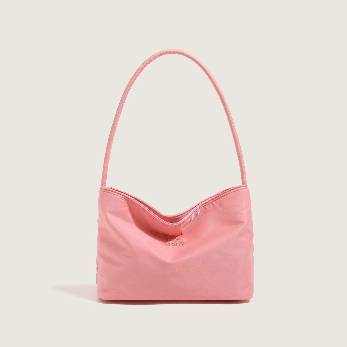 Women's Simple Nylon Embroidery Underarm Lightweight Gentle Solid Bags