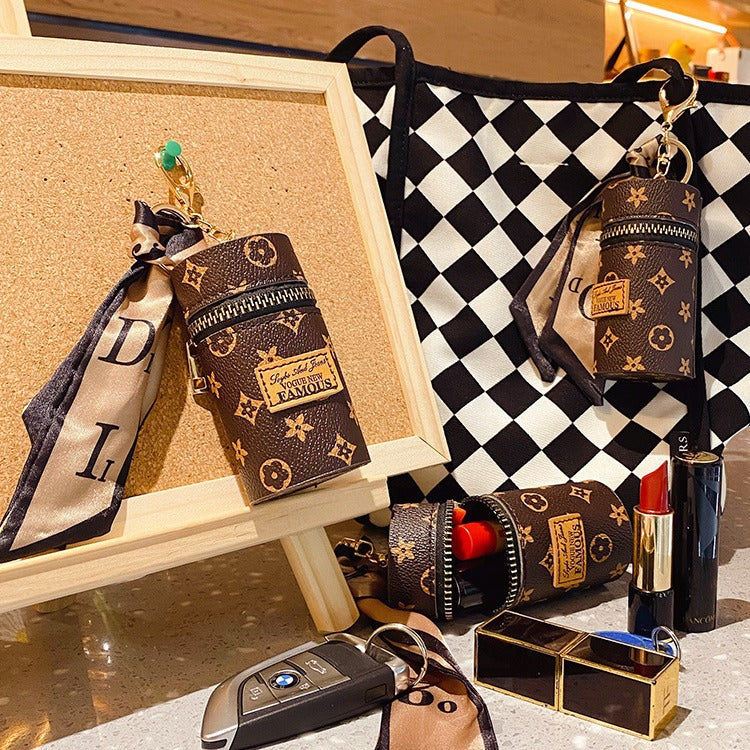 Fashion Retro Cylinder Portable Earphone Car Bags