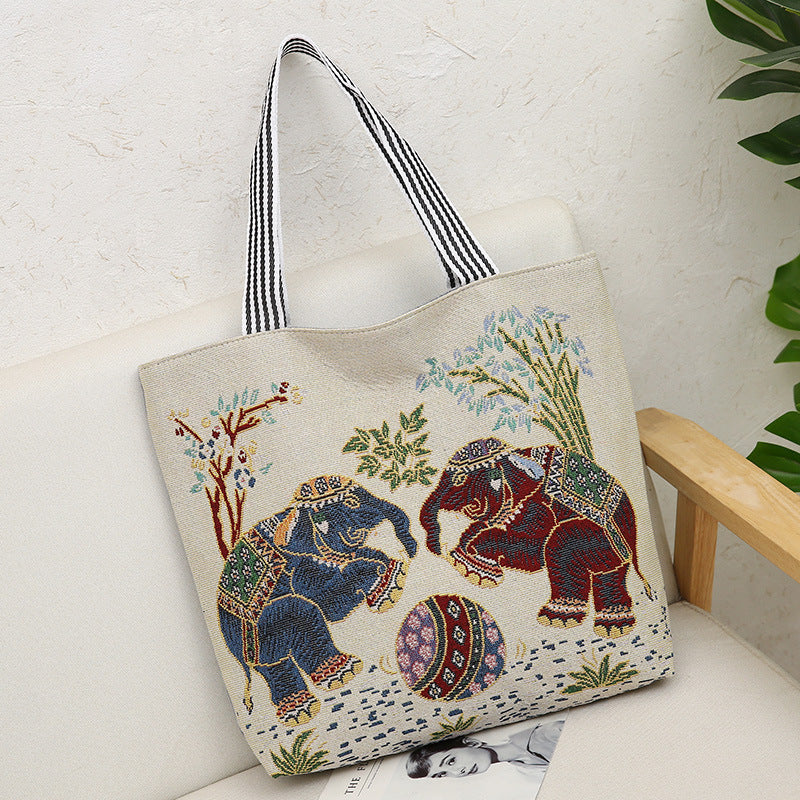 Cartoon Embroidered Leisure Big Owl Embroidery Bags
