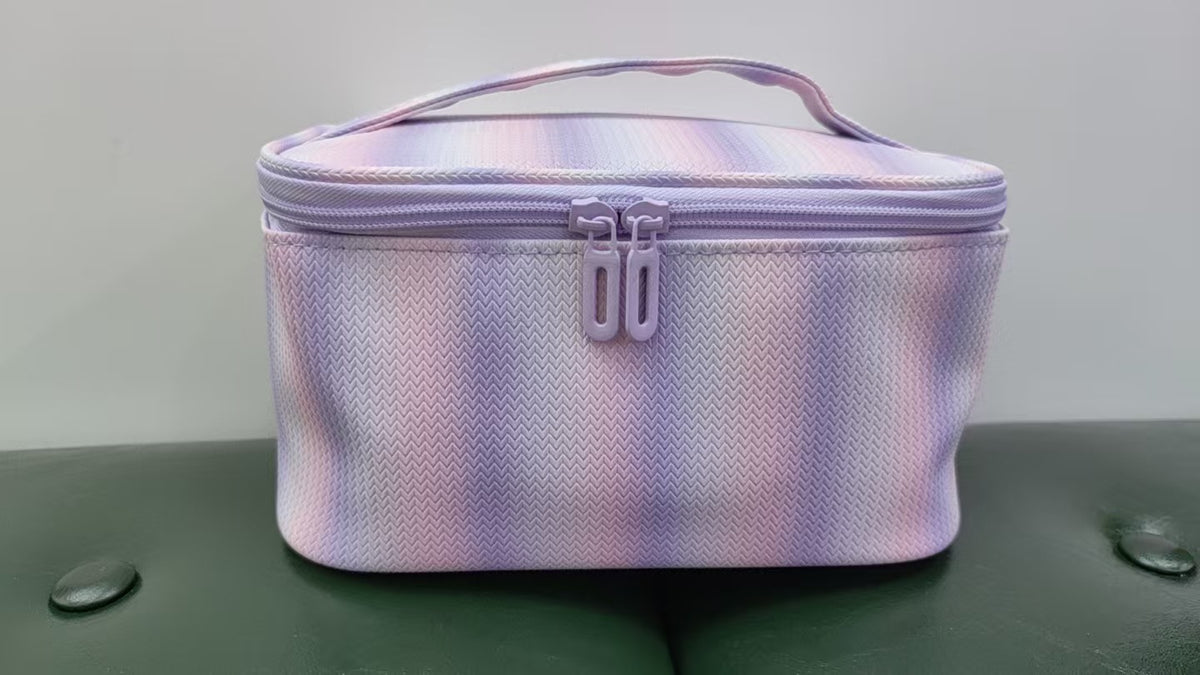 Transparent Striped Rainbow Portable Storage Wash Bags