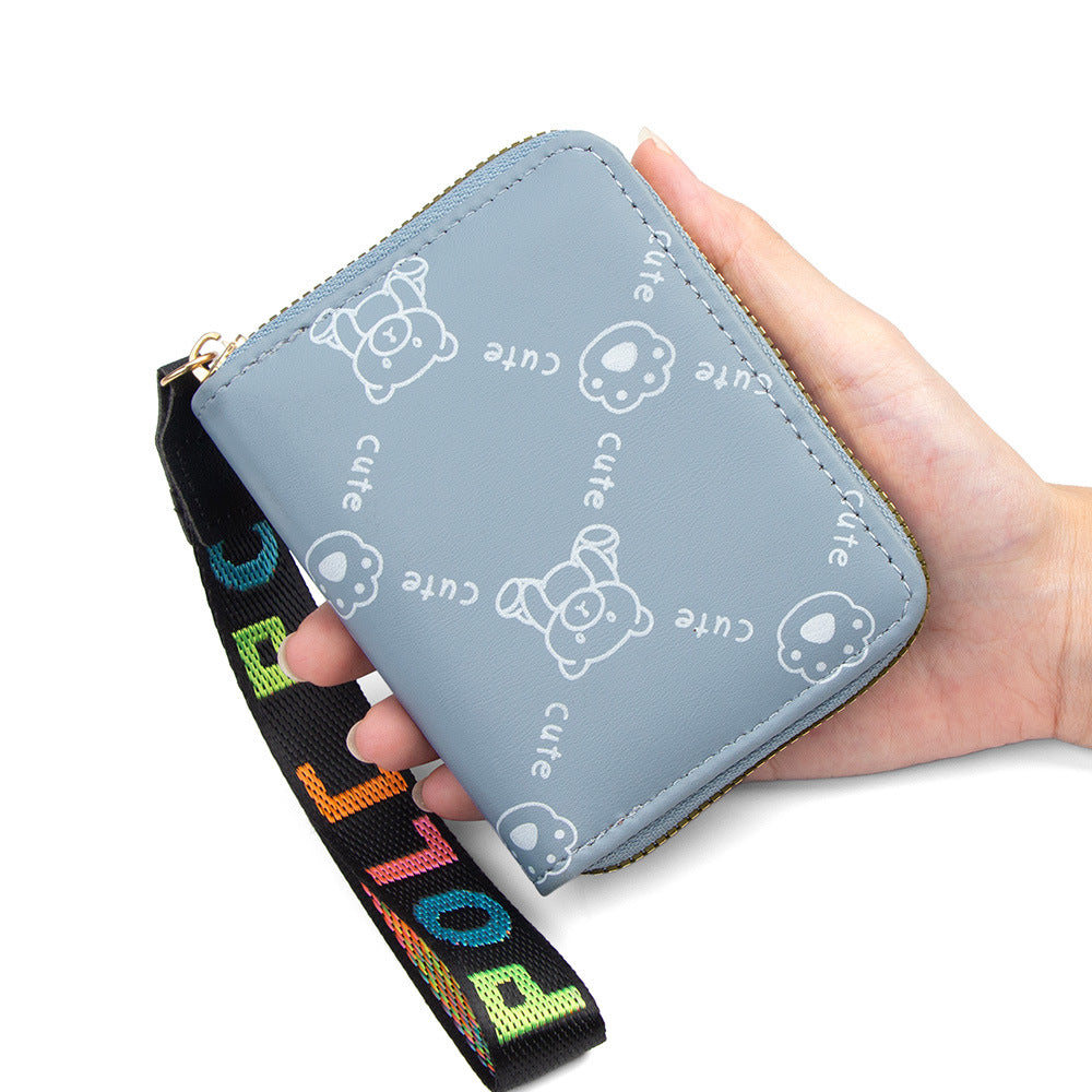 Trendy Women's Clutch Zipper Bank Storage Bags