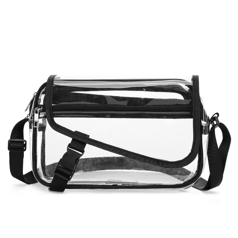 Simple Transparent Niche Waterproof Large Capacity Women's Messenger Bag
