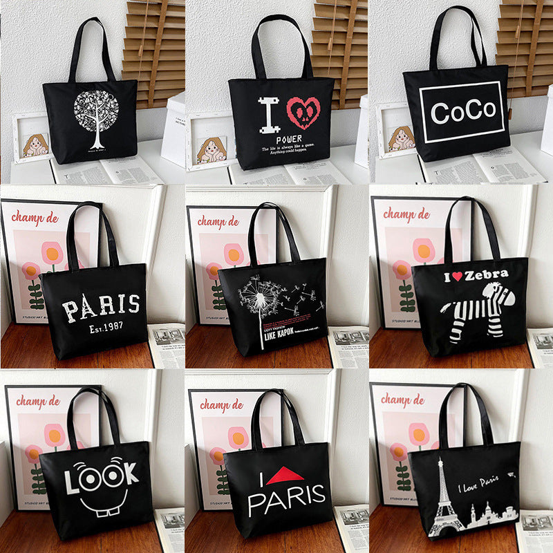 Women's Large Capacity Printed Fashion Canvas Portable Women's Shoulder Bag
