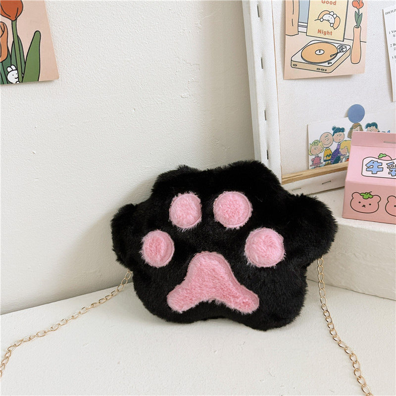 Children's Fashion Plush Creative Cute Brush Simple Women's Messenger Bag