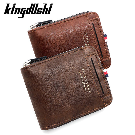 Men's Short With Chain Fashion Car Drawing Men's Wallets