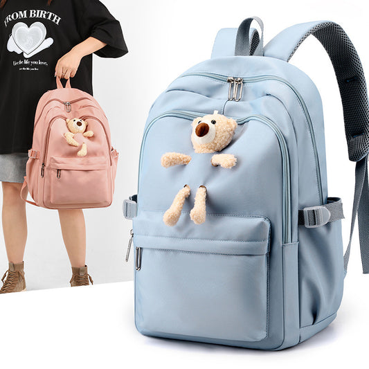 Women's Preppy Simple Large Capacity Versatile Early Backpacks